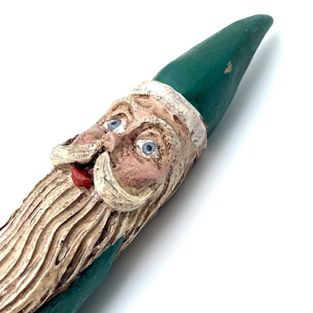 Jim Shore Christmas Pencil Santa Claus Green 1990 11.5” Tall KLE 2509 JS 7 - Picture 2 of 16